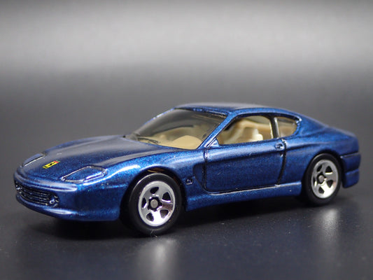 1998-2003 FERRARI 456M BLUE 1:64 SCALE COLLECTIBLE DIORAMA DIECAST MODEL CAR