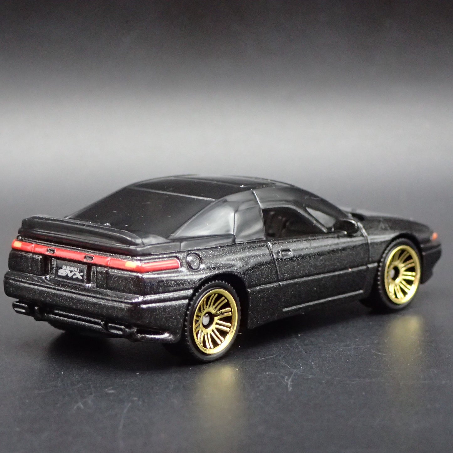 1991-1996 SUBARU SVX BLACK 1:64 SCALE COLLECTIBLE DIORAMA DIECAST MODEL CAR