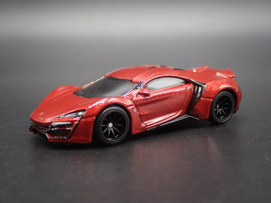 2014-2018 W MOTORS LYKAN HYPERSPORT SUPER CAR RED 1:64 SCALE DIECAST MODEL CAR