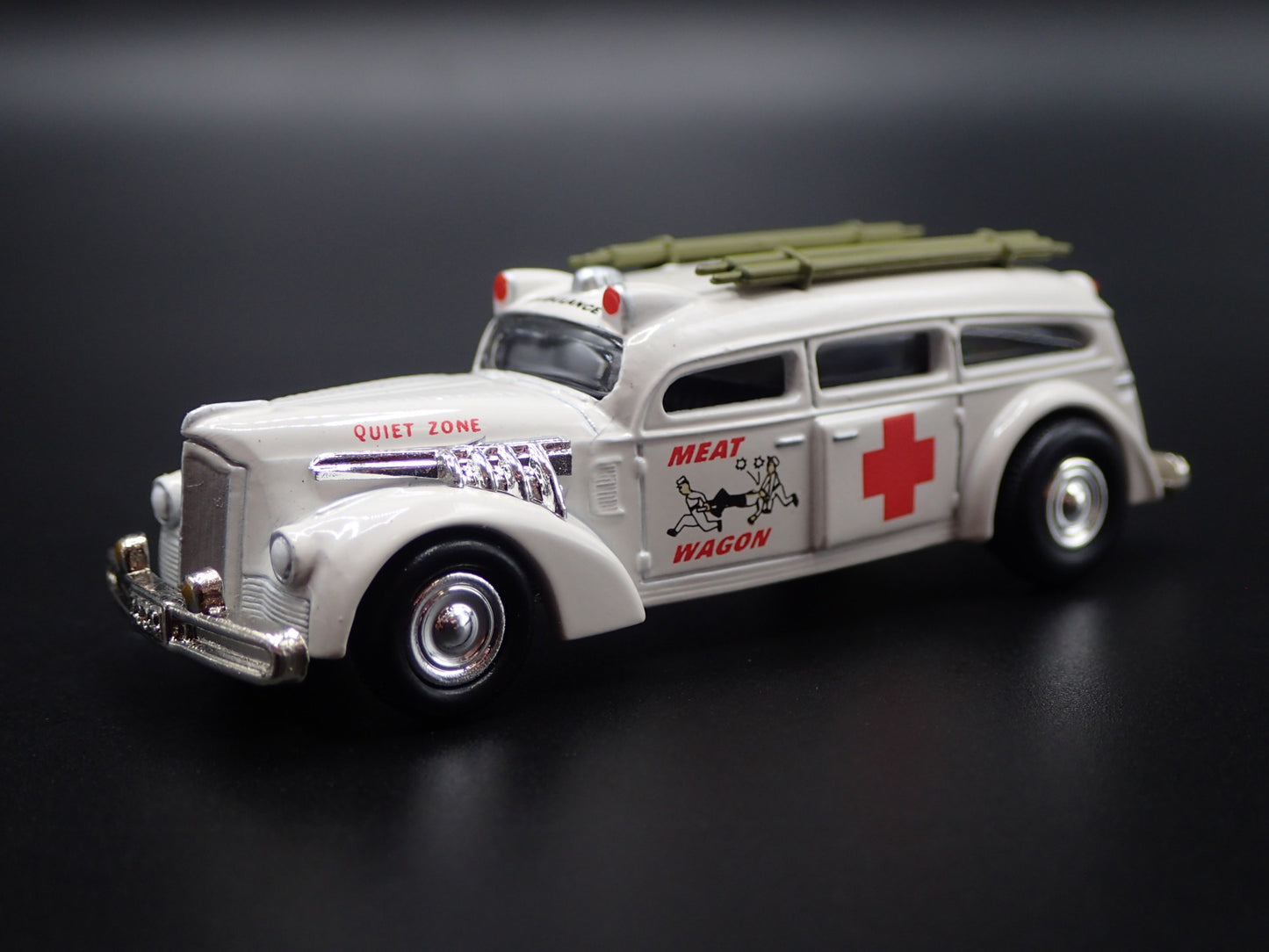 MEAT WAGON AMBULANCE CUSTOM 1:64 SCALE COLLECTIBLE DIORAMA DIECAST MODEL CAR