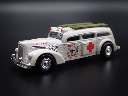 MEAT WAGON AMBULANCE CUSTOM 1:64 SCALE COLLECTIBLE DIORAMA DIECAST MODEL CAR