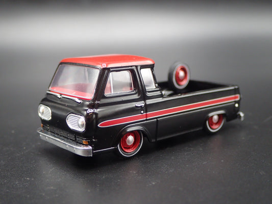 1965 65 FORD ECONOLINE PICKUP TRUCK BLACK 1:64 SCALE DIORAMA DIECAST MODEL CAR