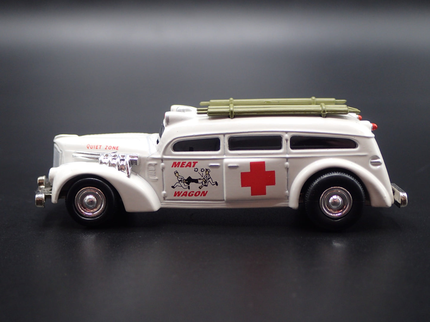 MEAT WAGON AMBULANCE CUSTOM 1:64 SCALE COLLECTIBLE DIORAMA DIECAST MODEL CAR