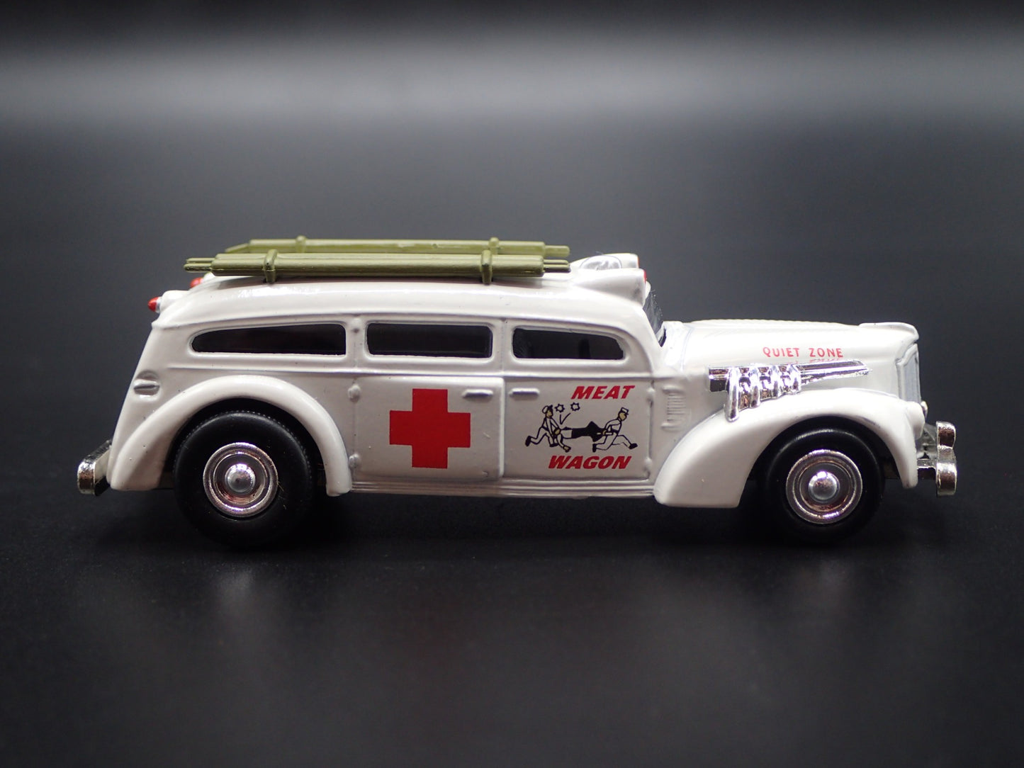 MEAT WAGON AMBULANCE CUSTOM 1:64 SCALE COLLECTIBLE DIORAMA DIECAST MODEL CAR