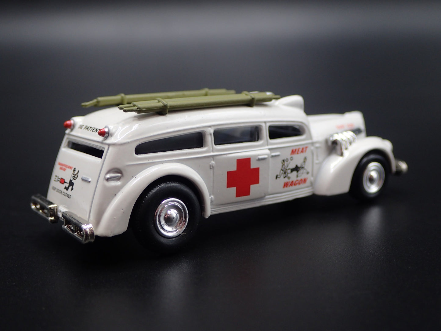 MEAT WAGON AMBULANCE CUSTOM 1:64 SCALE COLLECTIBLE DIORAMA DIECAST MODEL CAR