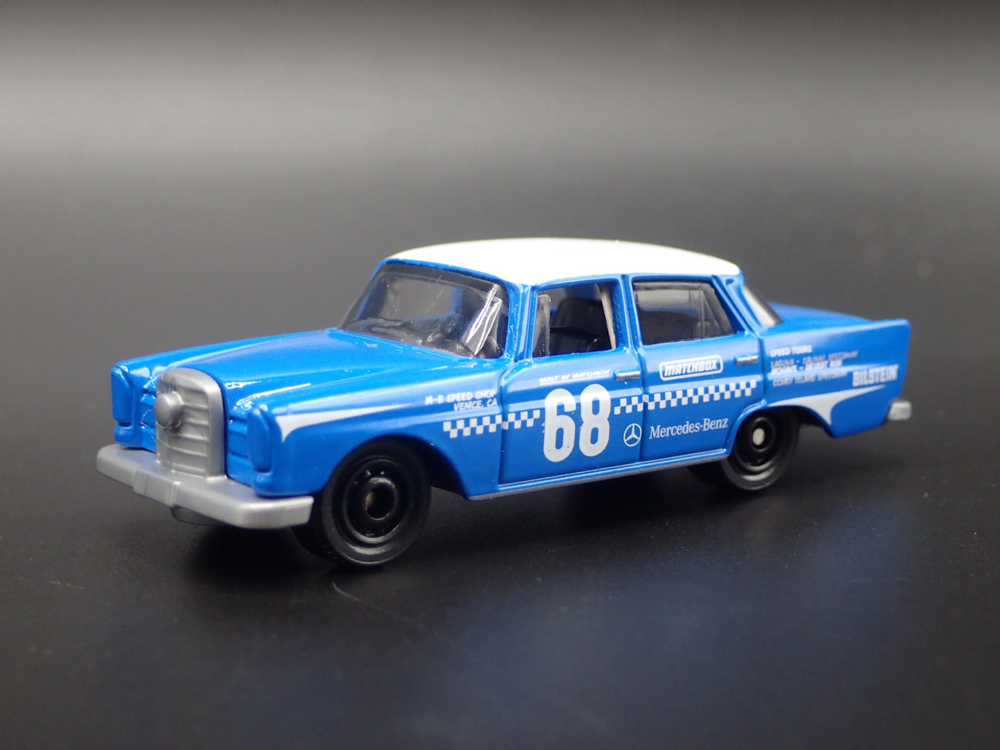 1959-1968 MERCEDES-BENZ 220 SE BLUE 1:64 SCALE COLLECTIBLE DIECAST MODEL CAR