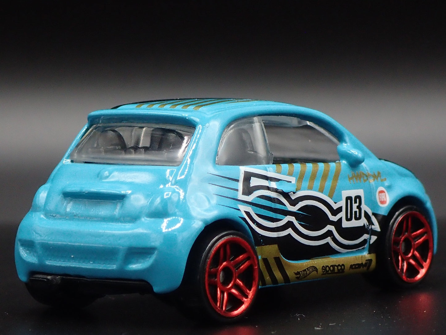 2007-2025 FIAT 500 BLUE 1/64 SCALE LIMITED COLLECTIBLE DIORAMA DIECAST MODEL CAR