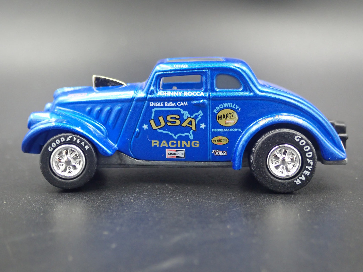 1933 33 WILLYS GASSER USA RACING RARE 1:64 SCALE DIORAMA DIECAST MODEL CAR