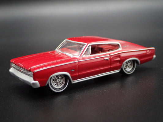 1966 66 DODGE CHARGER RED RARE 1:64 SCALE COLLECTIBLE DIORAMA DIECAST MODEL CAR