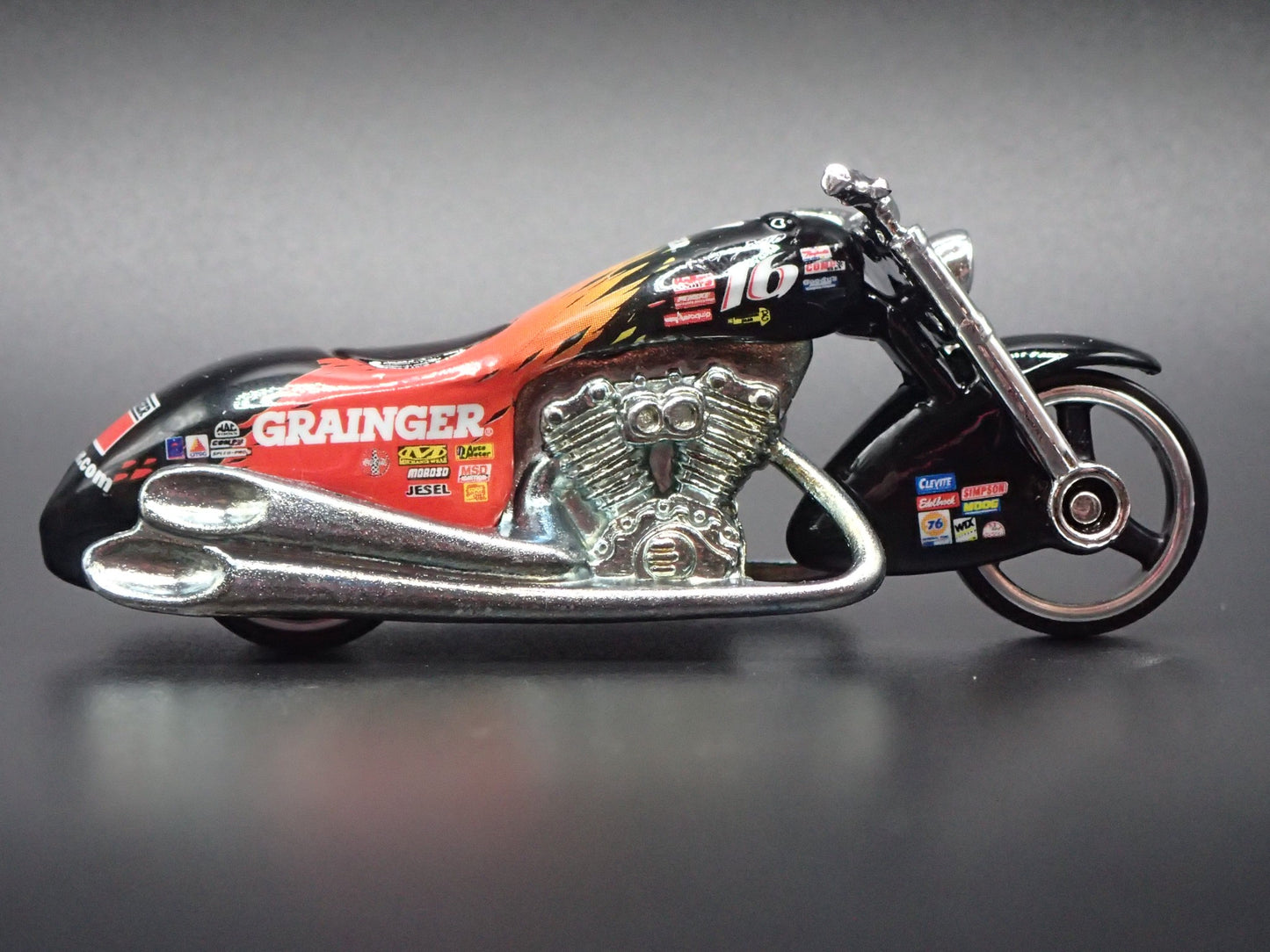 SCORCHIN SCOOTER MOTORCYCLE GRAINGER 16 1:64 HOT WHEELS SCALE DIECAST MODEL CAR