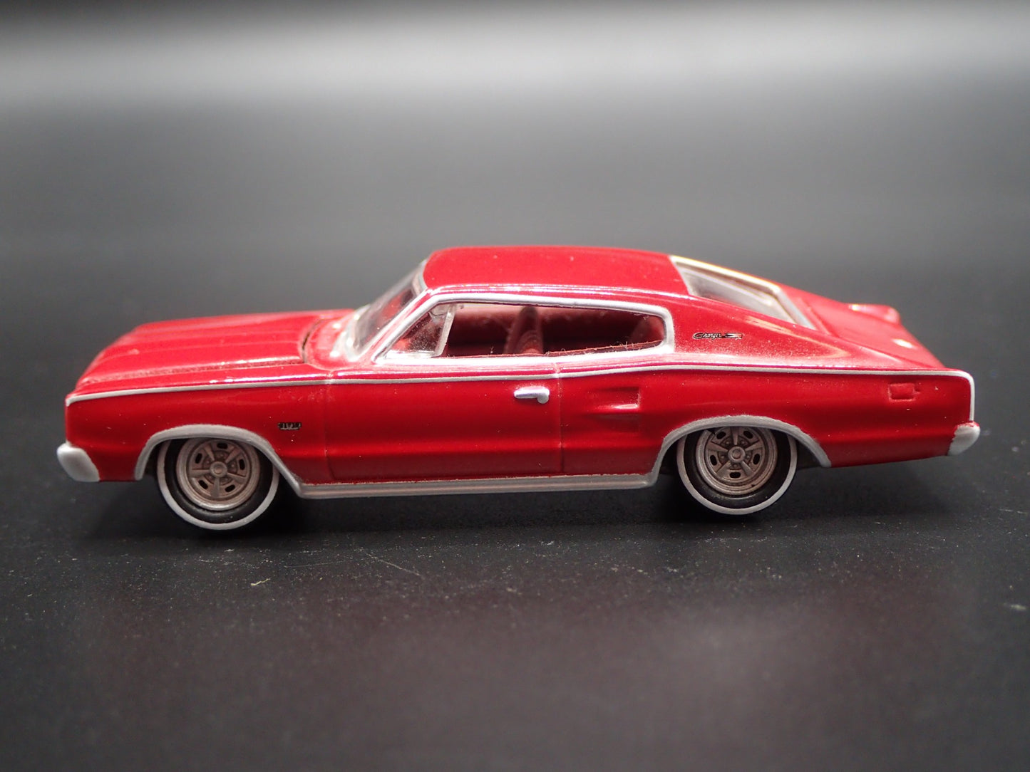1966 66 DODGE CHARGER RED RARE 1:64 SCALE COLLECTIBLE DIORAMA DIECAST MODEL CAR