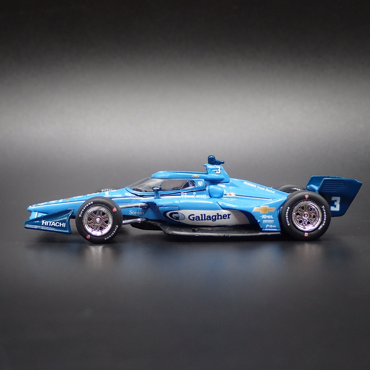2025 INDY CAR RACING CHEVY #3 SCOTT MCLAUGHLIN GALLAGHER 1:64 SCALE DIECAST CAR