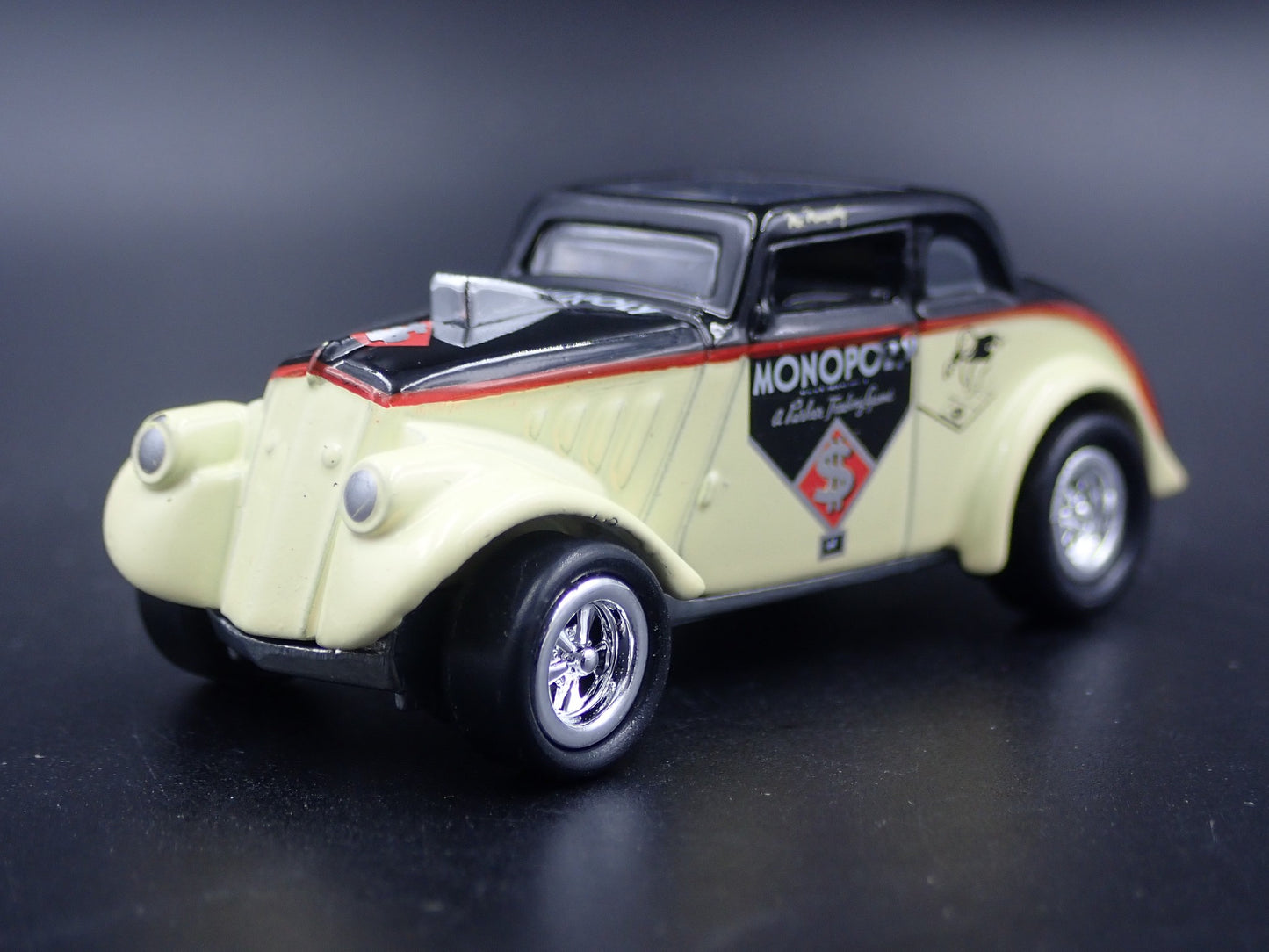 1933 33 WILLYS GASSER W MONOPOLY RARE 1:64 SCALE COLLECTIBLE DIECAST MODEL CAR