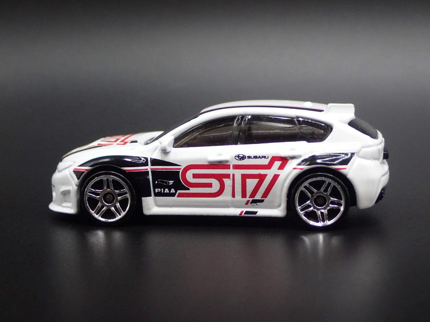 2007-2014 SUBARU WRX STI WHITE 1:64 SCALE COLLECTIBLE DIORAMA DIECAST MODEL CAR
