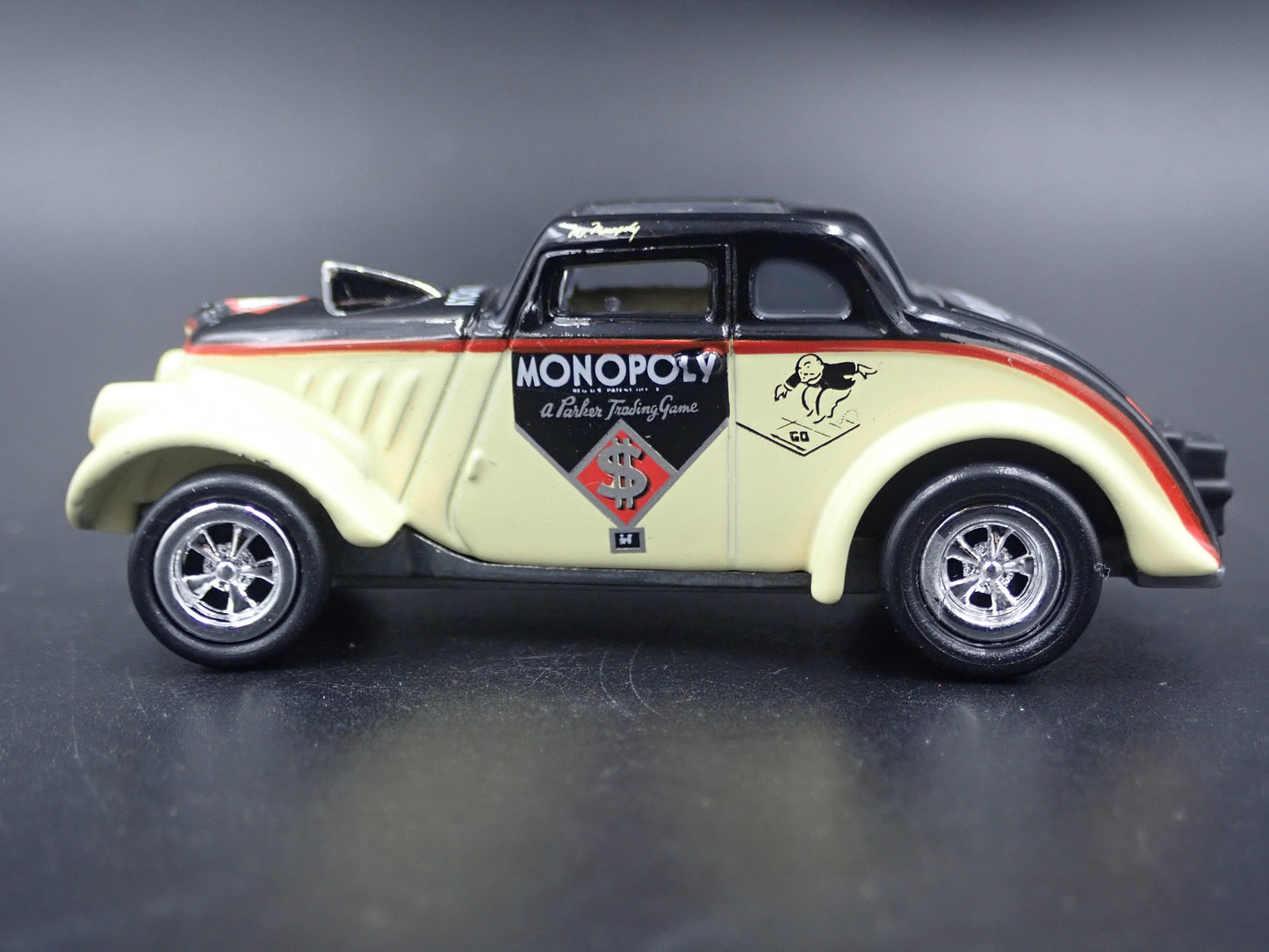 1933 33 WILLYS GASSER W MONOPOLY RARE 1:64 SCALE COLLECTIBLE DIECAST MODEL CAR