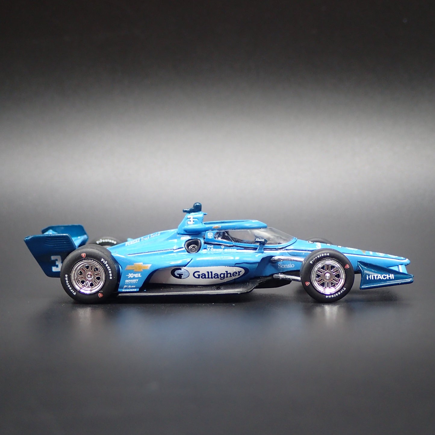 2025 INDY CAR RACING CHEVY #3 SCOTT MCLAUGHLIN GALLAGHER 1:64 SCALE DIECAST CAR