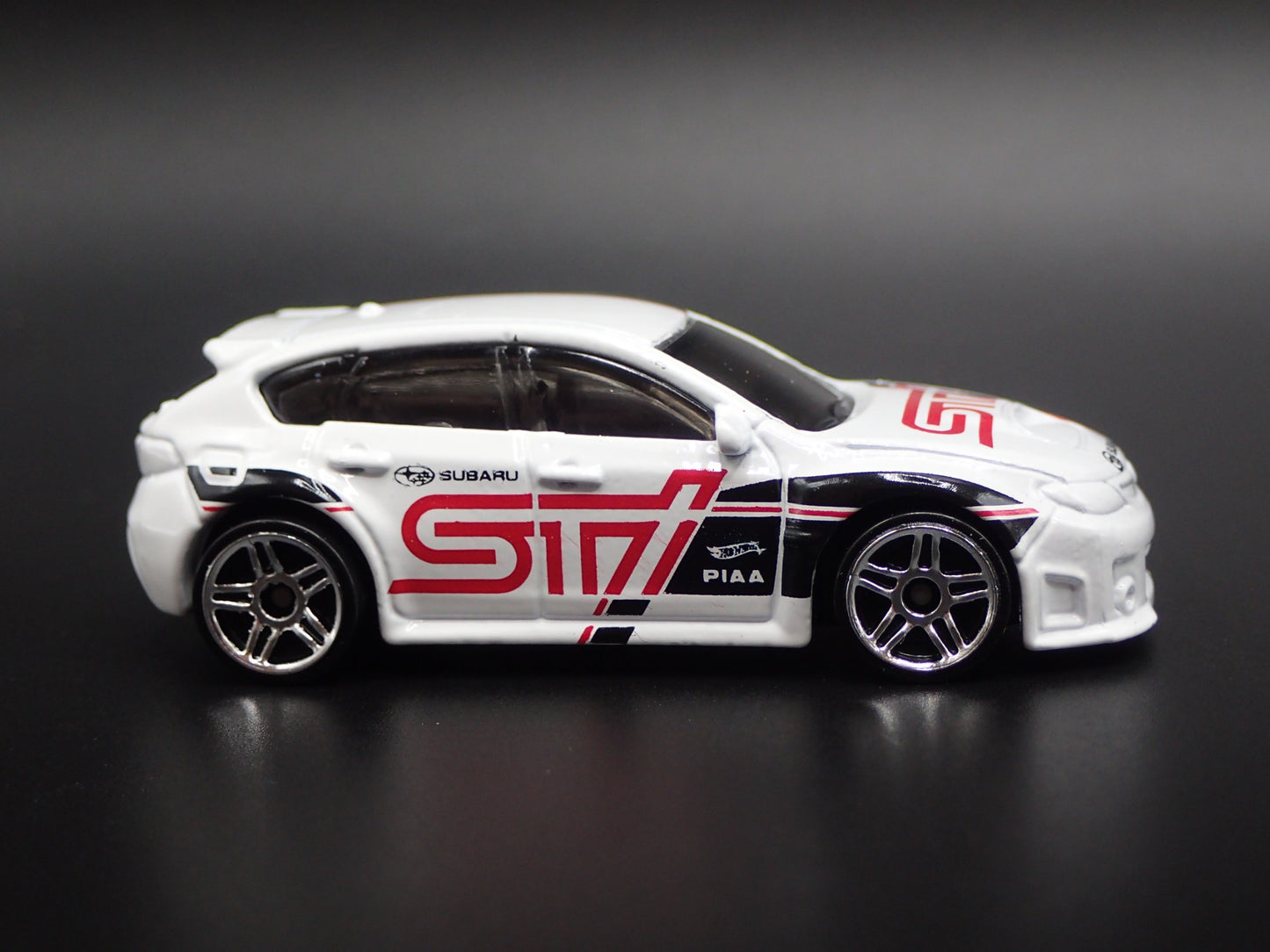 2007-2014 SUBARU WRX STI WHITE 1:64 SCALE COLLECTIBLE DIORAMA DIECAST MODEL CAR