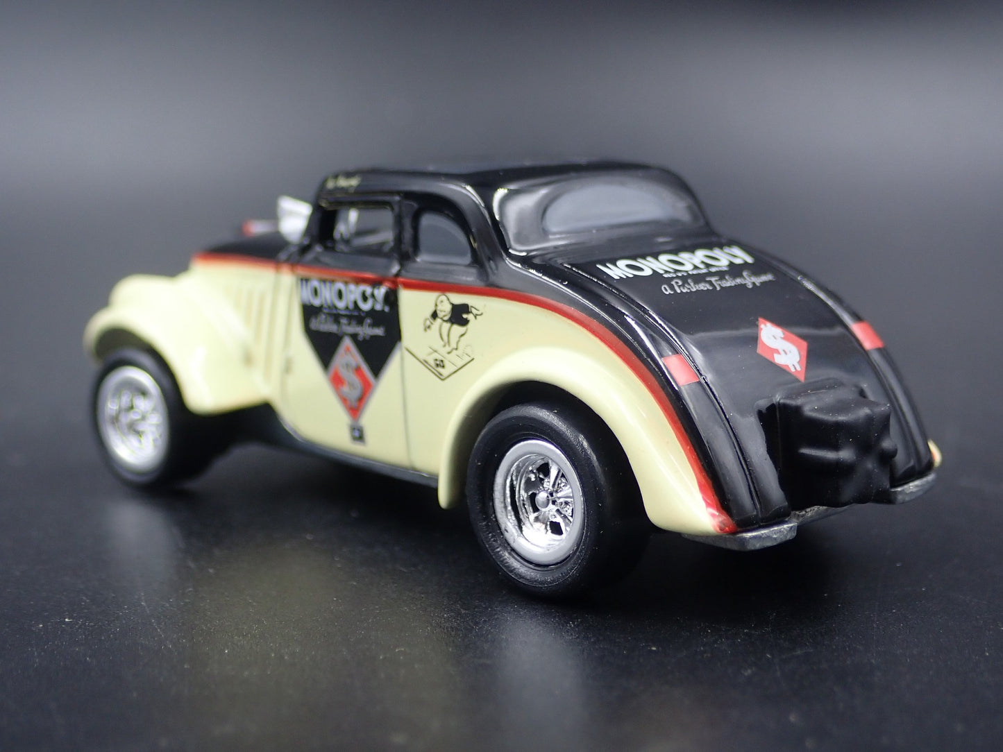 1933 33 WILLYS GASSER W MONOPOLY RARE 1:64 SCALE COLLECTIBLE DIECAST MODEL CAR