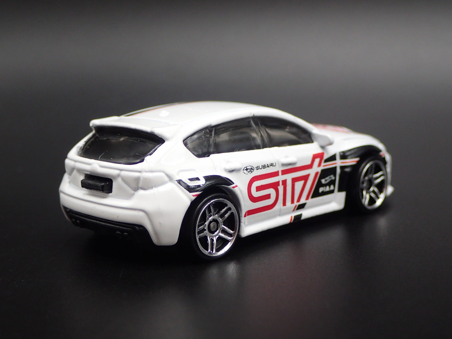2007-2014 SUBARU WRX STI WHITE 1:64 SCALE COLLECTIBLE DIORAMA DIECAST MODEL CAR