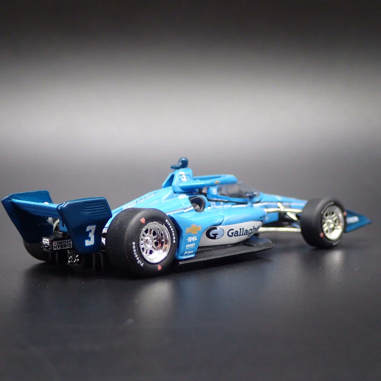 2025 INDY CAR RACING CHEVY #3 SCOTT MCLAUGHLIN GALLAGHER 1:64 SCALE DIECAST CAR