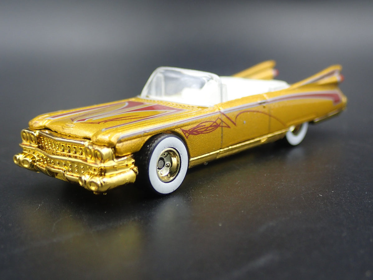 1959 59 CADILLAC CADDY ELDORADO CONVERTIBLE RARE 1:64 SCALE DIECAST MODEL CAR-Burning Rubber Toy Company