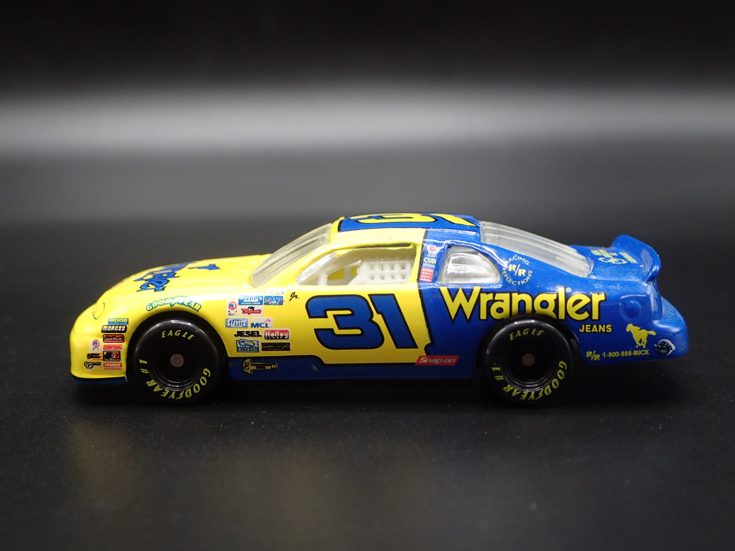 1997 CHEVY CHEVROLET MONTE CARLO WRANGLER JR NASCAR 1:64 SCALE DIECAST MODEL CAR