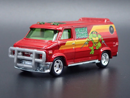 1983 83 GMC VANDURA PANEL VAN NINJA TURTLES 1/64 SCALE DIORAMA DIECAST MODEL CAR