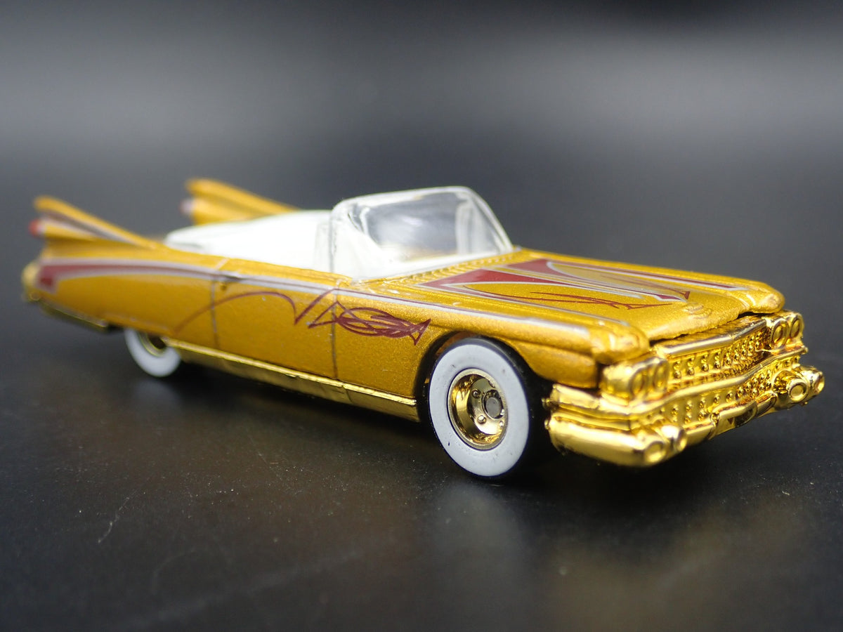 1959 59 CADILLAC CADDY ELDORADO CONVERTIBLE RARE 1:64 SCALE DIECAST MODEL CAR-Burning Rubber Toy Company
