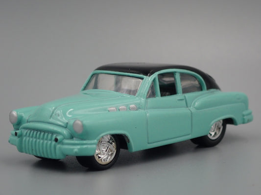 1950 50 BUICK CUSTOM RARE 1:64 SCALE COLLECTIBLE DIORAMA DIECAST MODEL CAR-Burning Rubber Toy Company