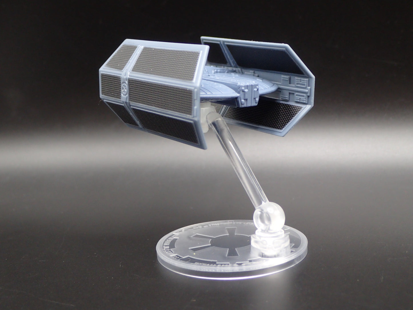 STAR WARS TIE ADVANCED X1 PROTOTYPE  w/ FLIGHT STAND 1:64 SCALE MODEL DIORAMA