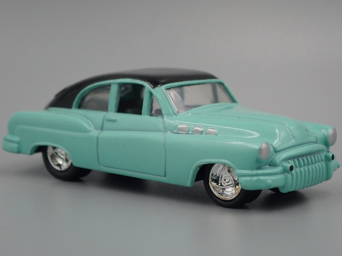 1950 50 BUICK CUSTOM RARE 1:64 SCALE COLLECTIBLE DIORAMA DIECAST MODEL CAR-Burning Rubber Toy Company