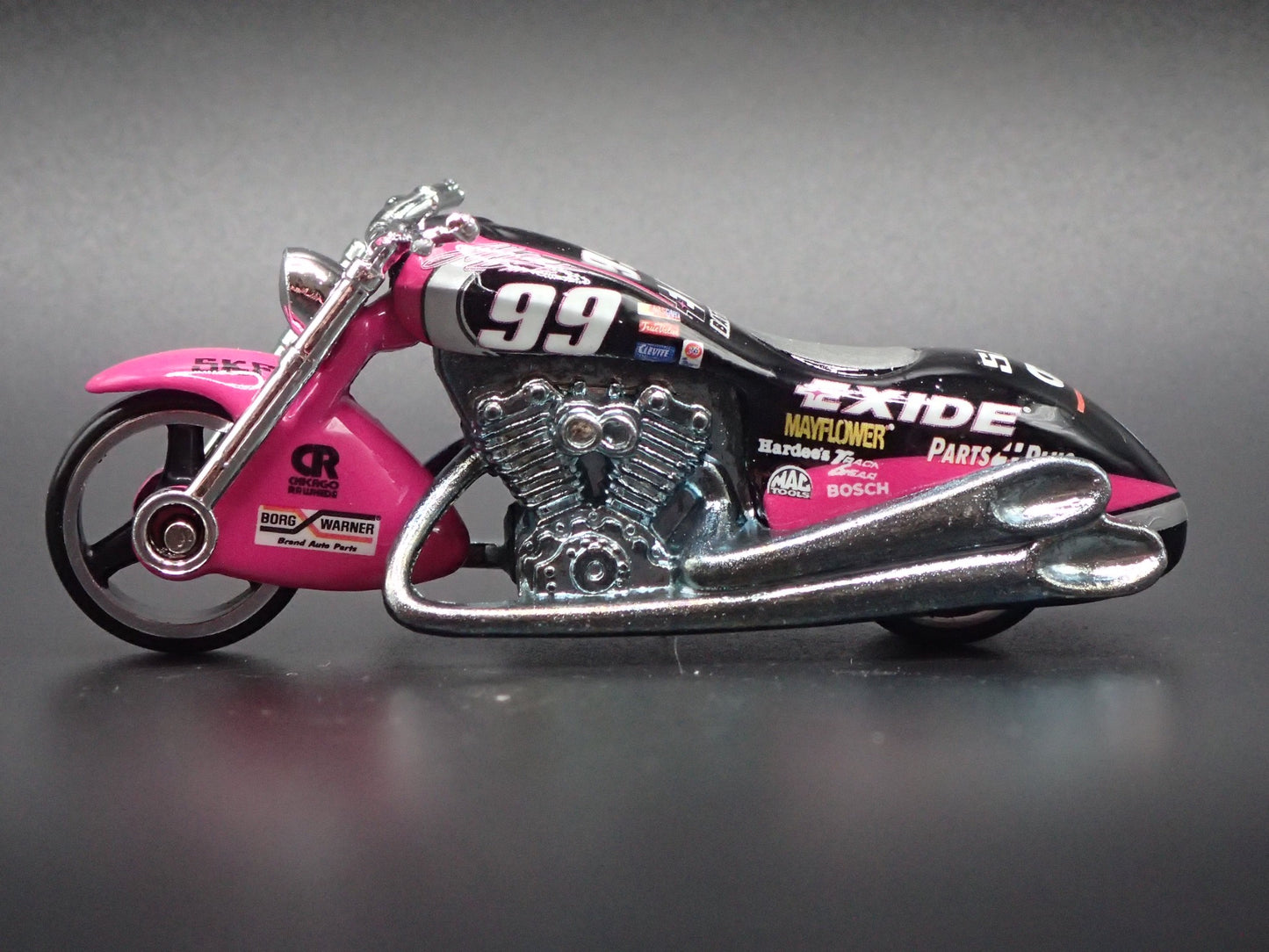 SCORCHIN SCOOTER MOTORCYCLE EXIDE 99 1:64 HOT WHEELS SCALE DIECAST MODEL CAR