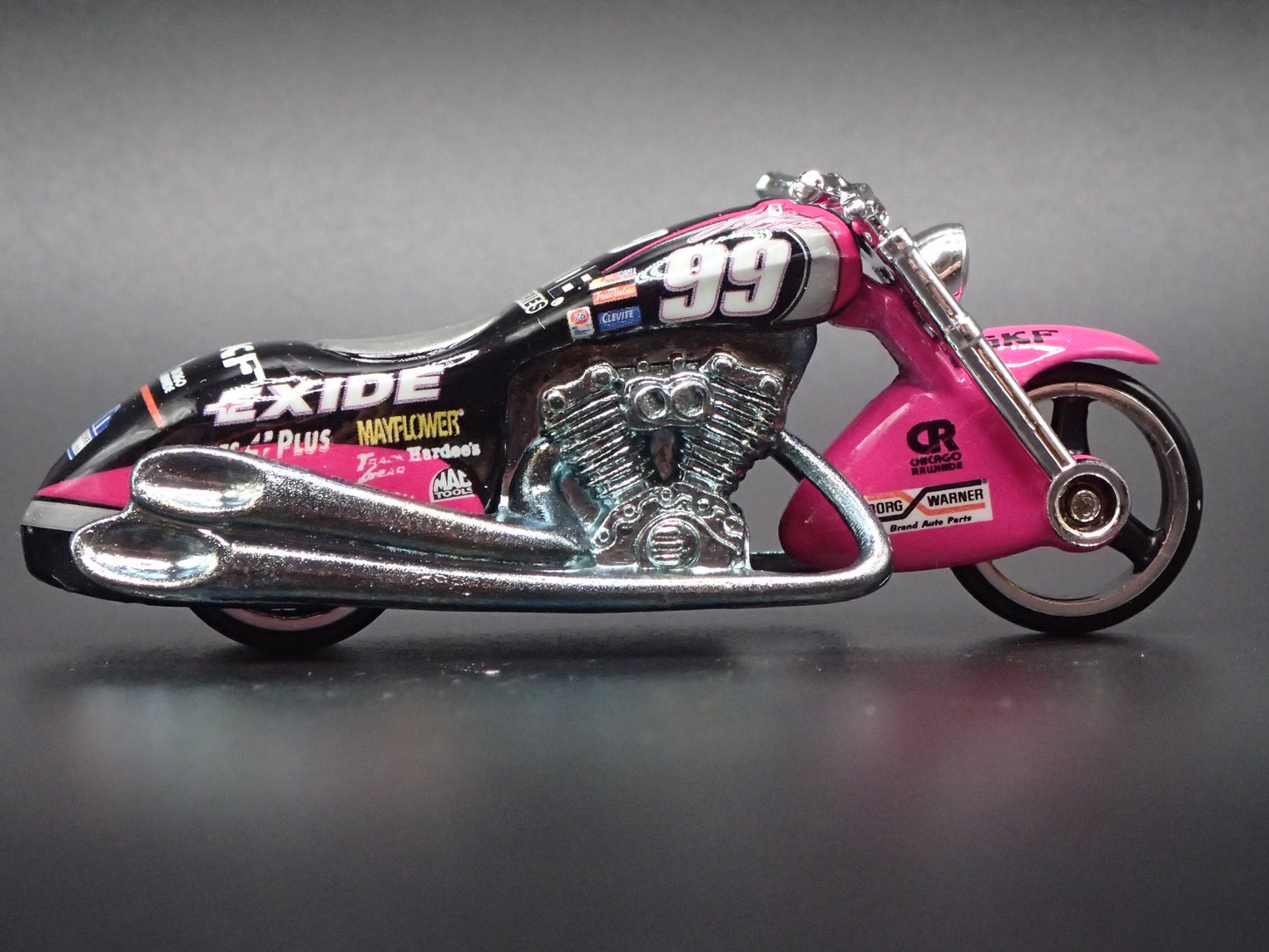 SCORCHIN SCOOTER MOTORCYCLE EXIDE 99 1:64 HOT WHEELS SCALE DIECAST MODEL CAR