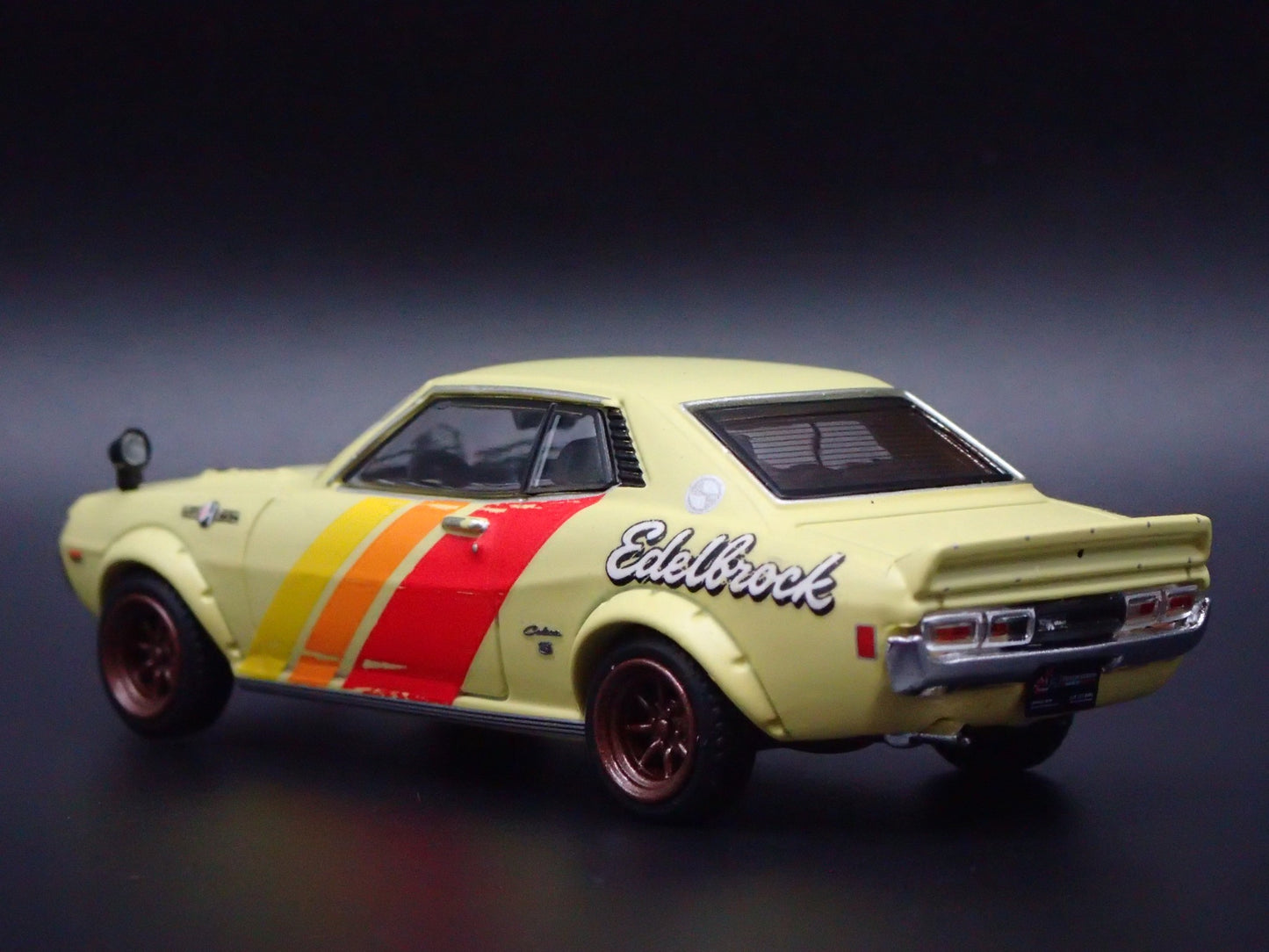 1970 TOYOTA CELICA 1600GTV TA22 EDELBROCK 1:64 SCALE DIORAMA DIECAST MODEL CAR