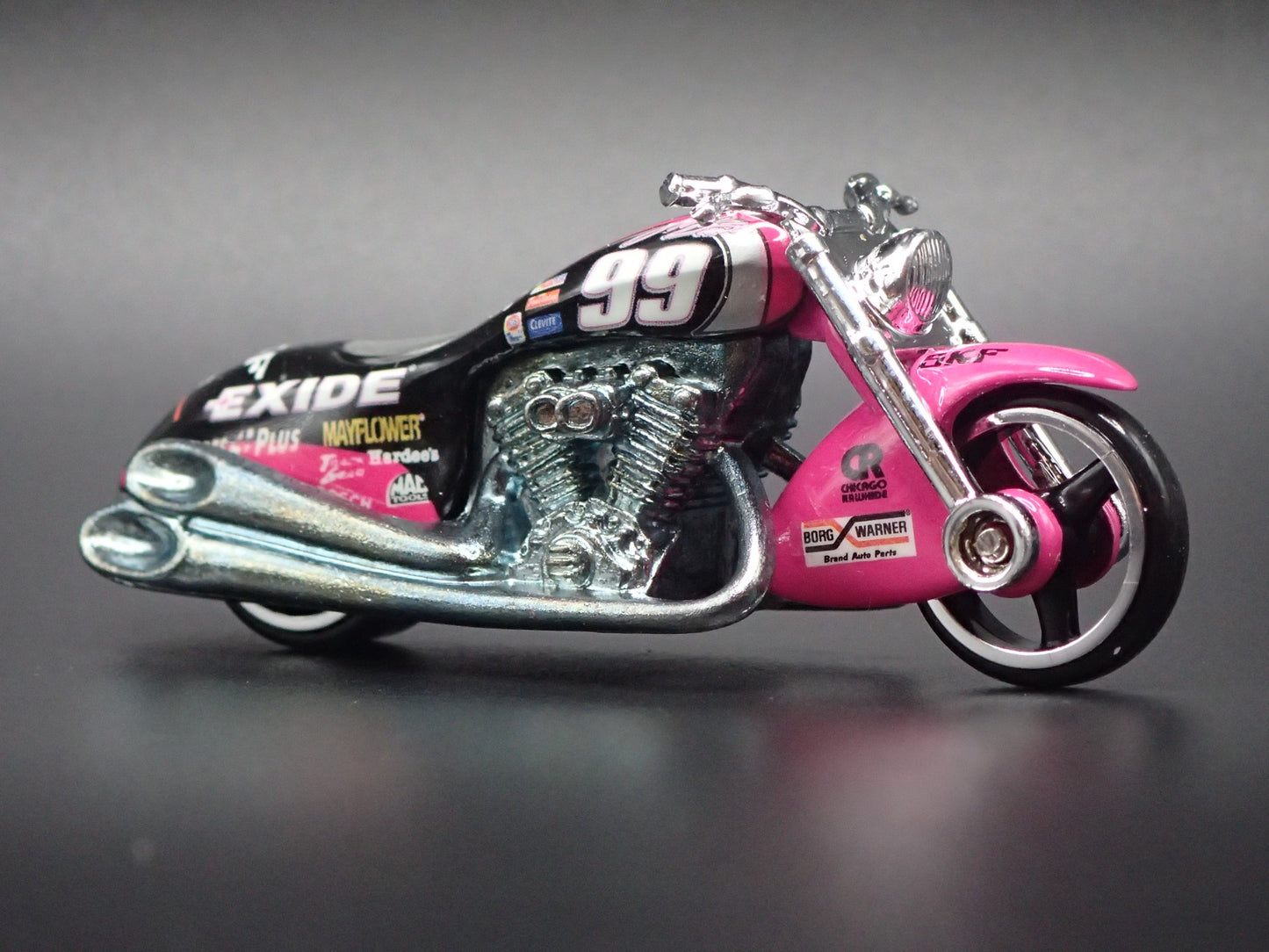 SCORCHIN SCOOTER MOTORCYCLE EXIDE 99 1:64 HOT WHEELS SCALE DIECAST MODEL CAR