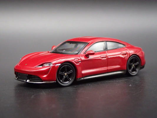 2019-2025 PORSCHE TAYCAN TURBO S RED 1:64 SCALE COLLECTIBLE DIECAST MODEL CAR