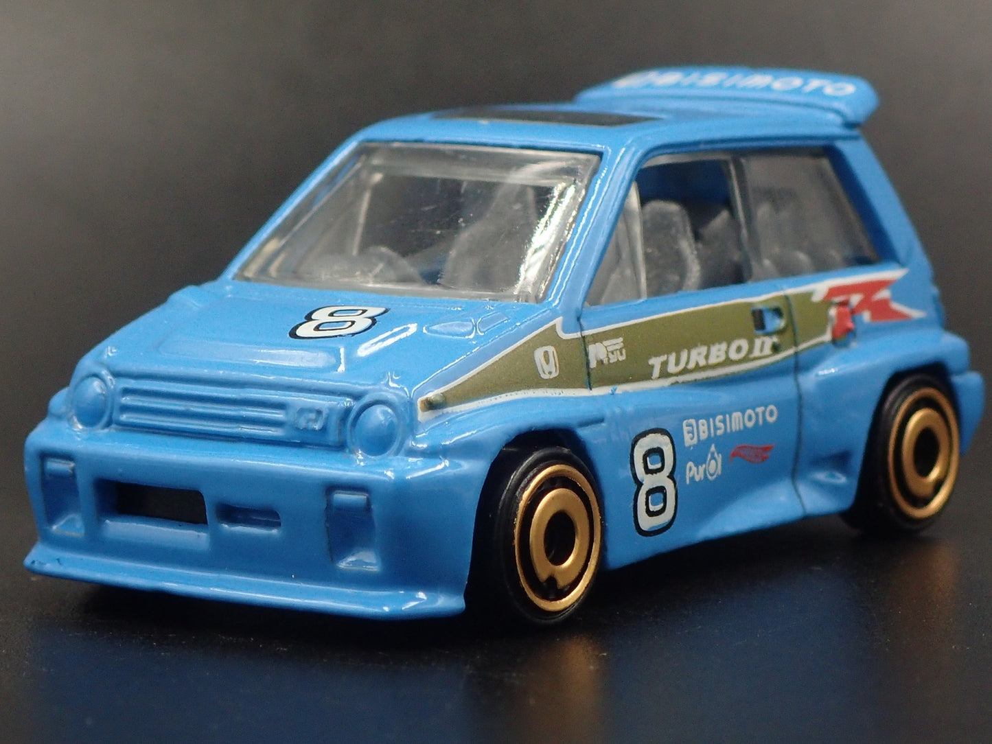 1981-1986 HONDA CITY TURBO II 1:64 SCALE COLLECTIBLE DIORAMA DIECAST MODEL CAR