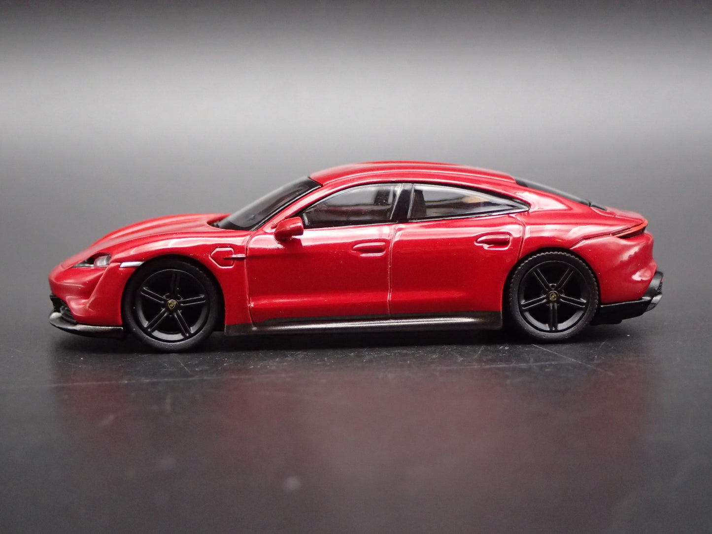 2019-2025 PORSCHE TAYCAN TURBO S RED 1:64 SCALE COLLECTIBLE DIECAST MODEL CAR