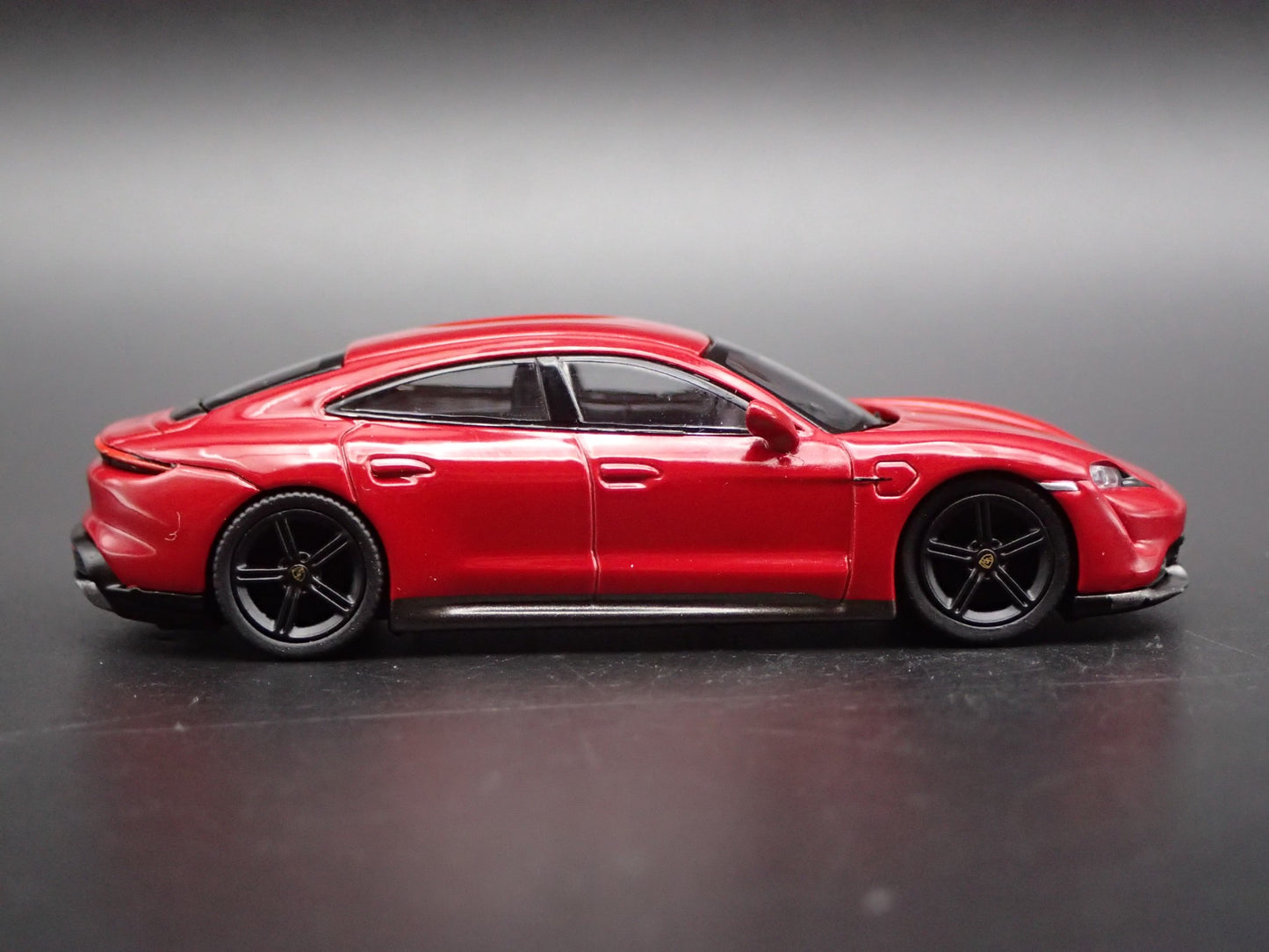 2019-2025 PORSCHE TAYCAN TURBO S RED 1:64 SCALE COLLECTIBLE DIECAST MODEL CAR