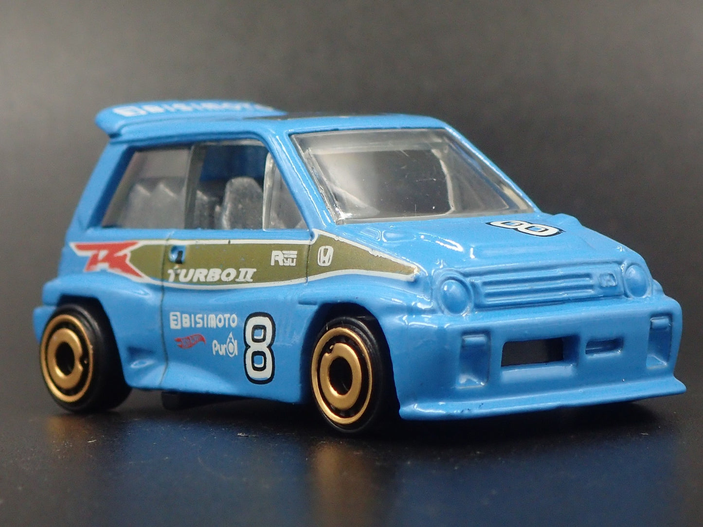 1981-1986 HONDA CITY TURBO II 1:64 SCALE COLLECTIBLE DIORAMA DIECAST MODEL CAR