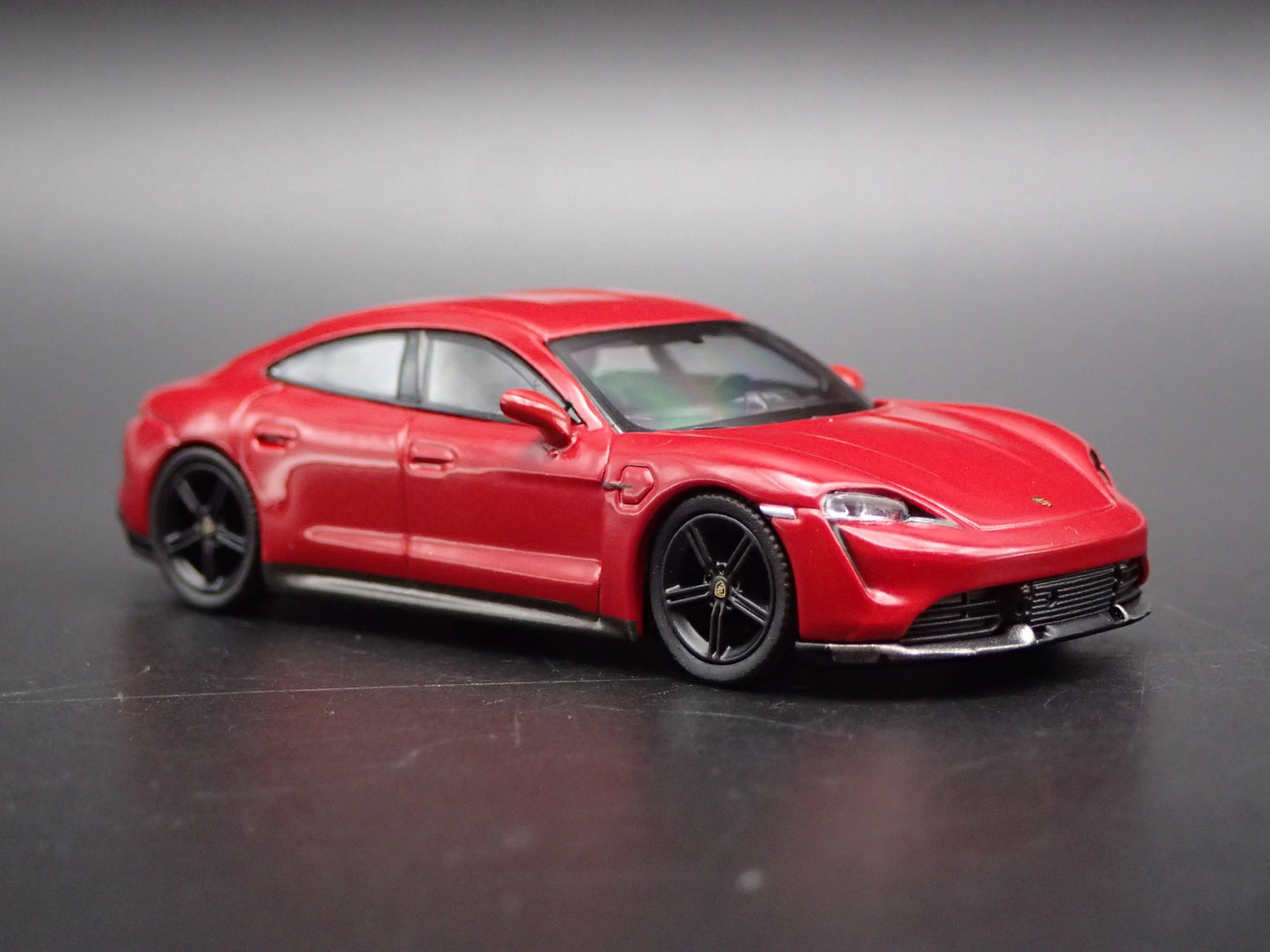 2019-2025 PORSCHE TAYCAN TURBO S RED 1:64 SCALE COLLECTIBLE DIECAST MODEL CAR