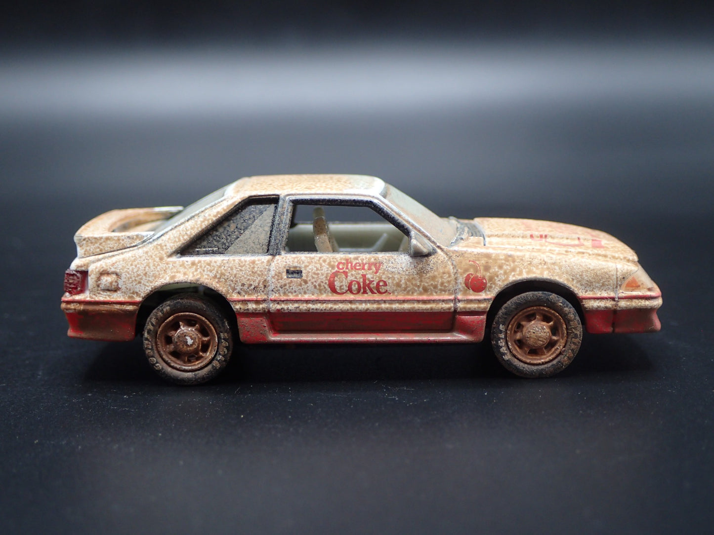 1990 90 FORD MUSTANG GT 5.0 FOX BODY CHERRY COKE 1:64 SCALE DIECAST MODEL CAR