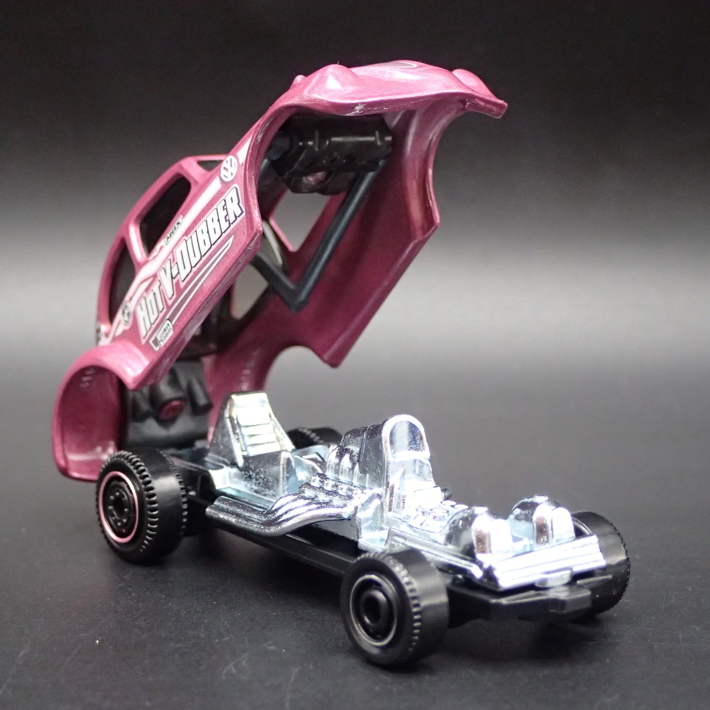 1972 72 VW VOLKSWAGEN BEETLE BUG DRAGSTER 1:64 SCALE DIORAMA DIECAST MODEL CAR