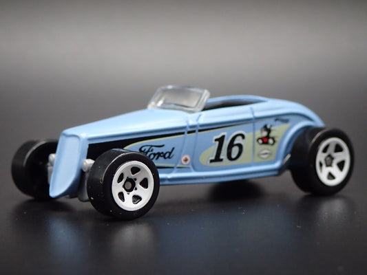 1933 33 FORD LO-BOY HOT ROD BLUE RARE 1:64 SCALE COLLECTIBLE DIECAST MODEL CAR