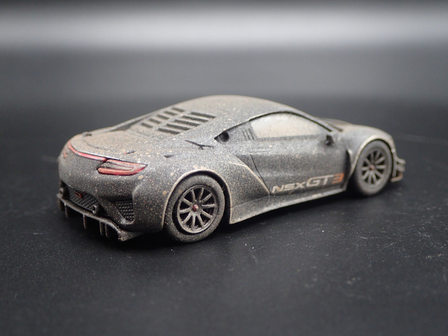 2016-2022 ACURA NSX GT3 RACE WRECKED MUDDY 1:64 SCALE DIORAMA DIECAST MODEL CAR