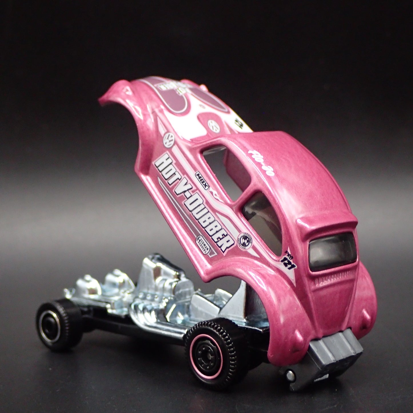 1972 72 VW VOLKSWAGEN BEETLE BUG DRAGSTER 1:64 SCALE DIORAMA DIECAST MODEL CAR