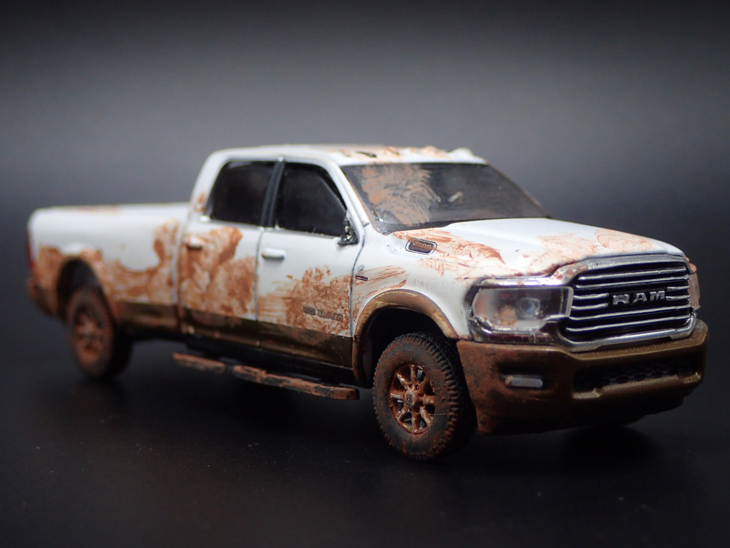 2021-2025 RAM 2500 LONGHORN CREW CAB TRUCK MUDDY 1/64 SCALE DIECAST MODEL CAR