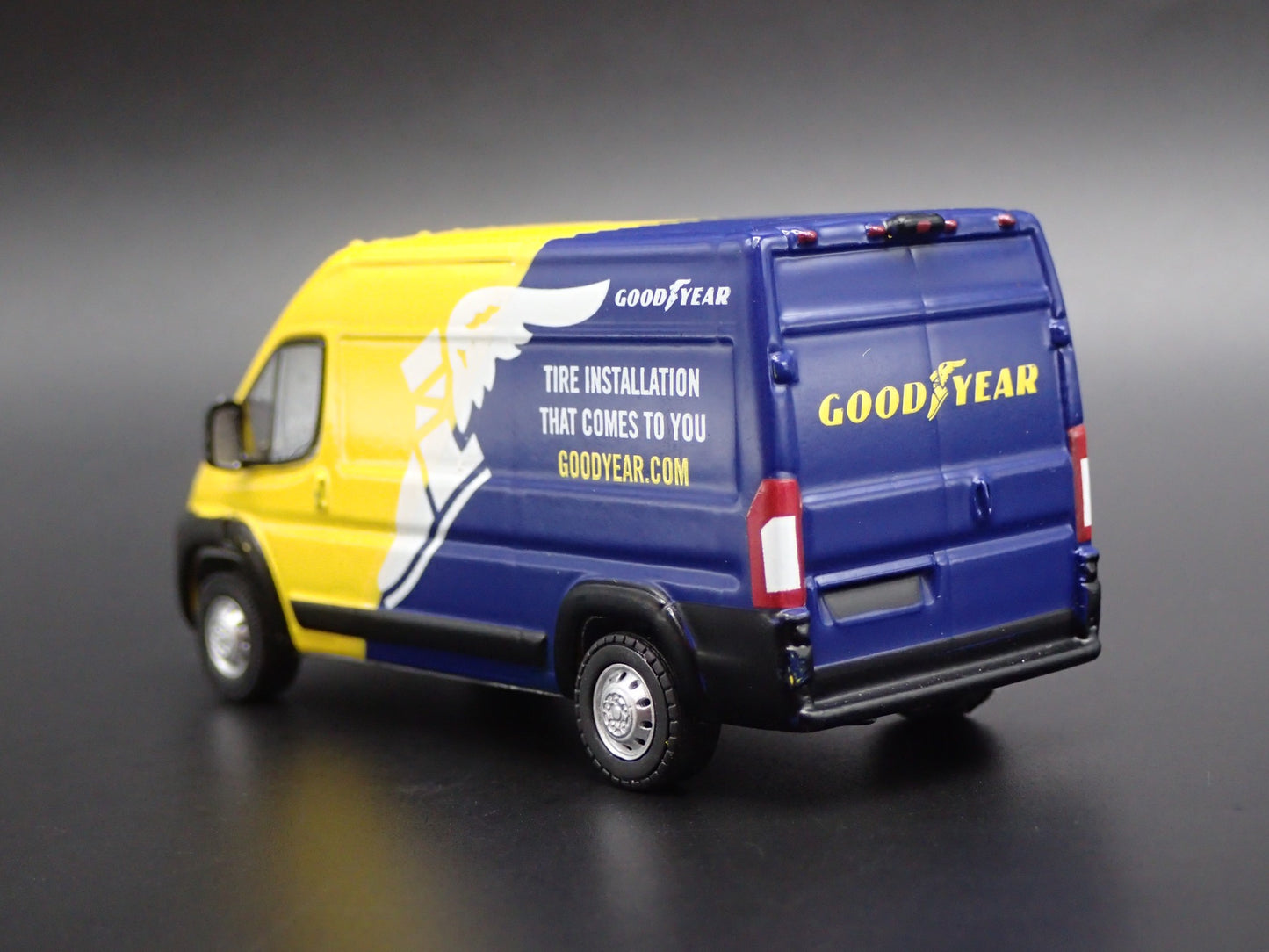 2019 19 RAM PROMASTER SPRINTER VAN GOODYEAR 1:64 SCALE DIORAMA DIECAST MODEL CAR
