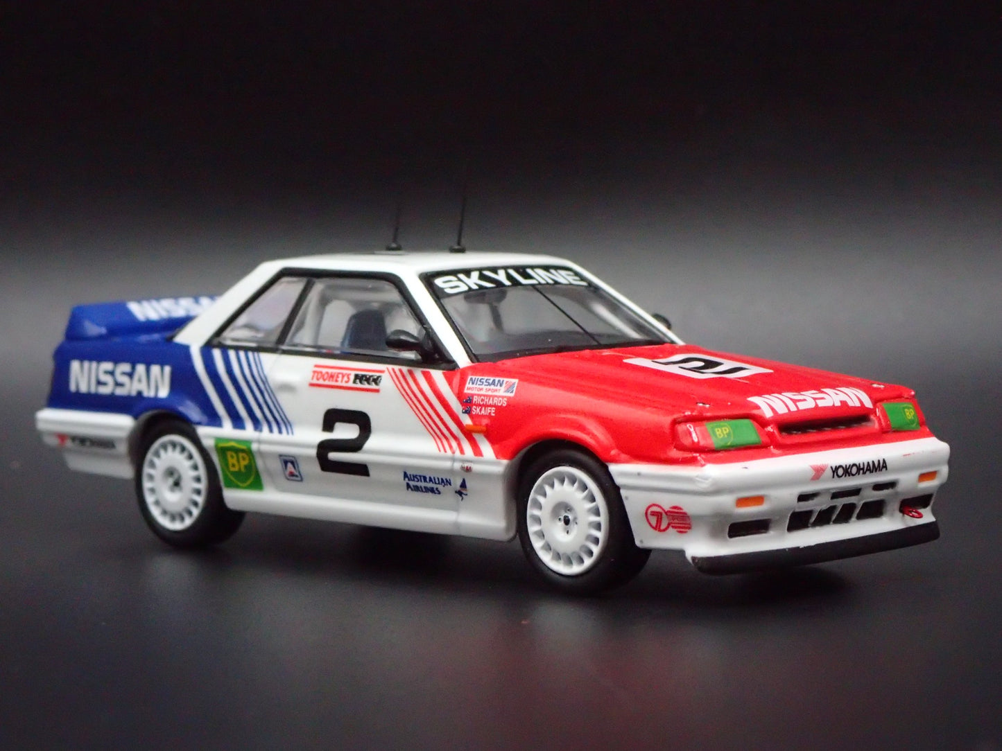 1985-1989 NISSAN SKYLINE GTS-R R31 #2 AUSTRALIA BATHURST 1:64 DIECAST MODEL CAR