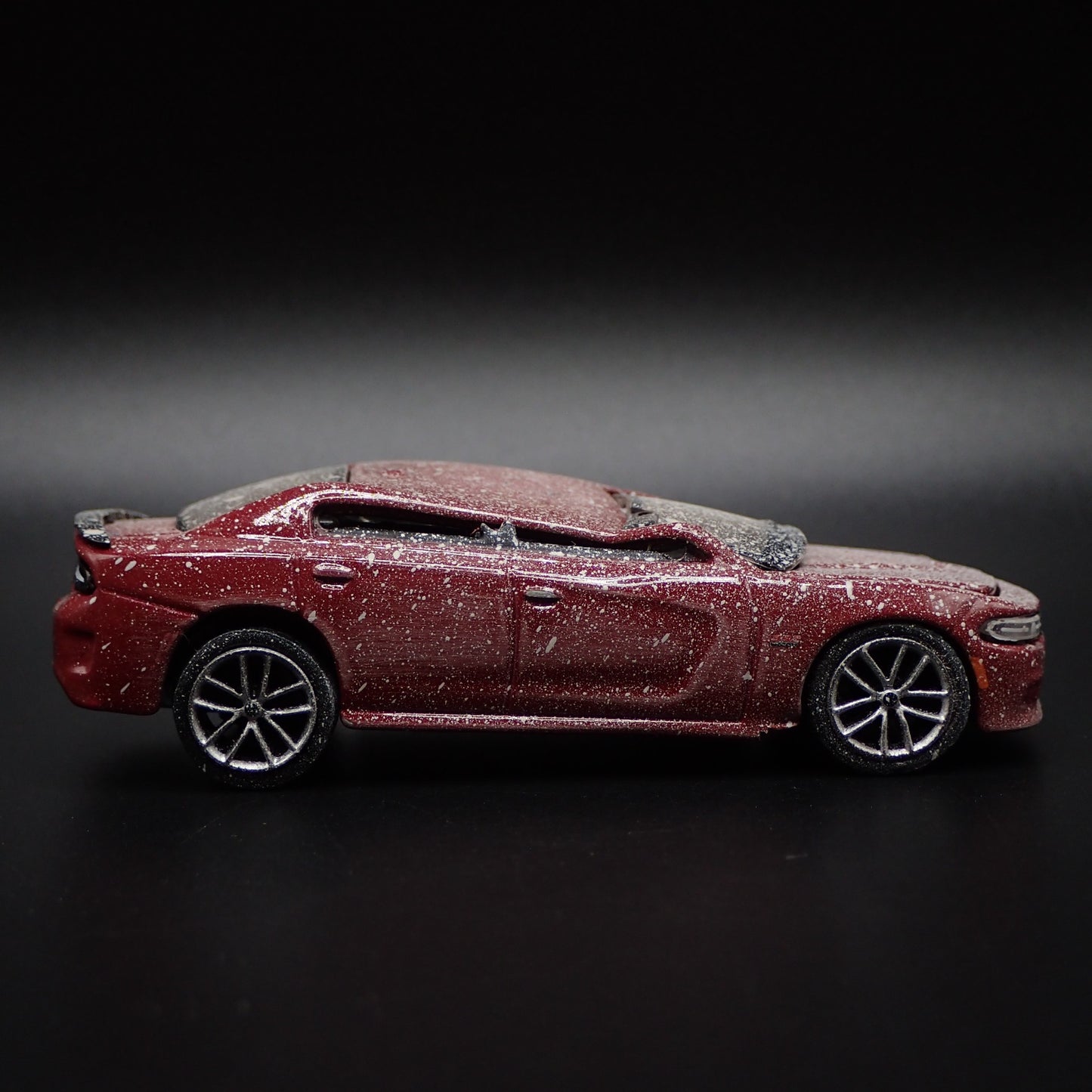 2017 DODGE CHARGER RT SCAT PACK ROLLOVER ACCIDENT 1:64 SCALE DIECAST MODEL CAR